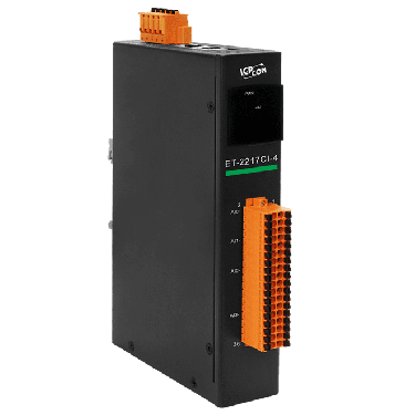 ET-2217CI-4 CR - Ethernet I/O Module with 2-port Ethernet Switch, 4-ch AI with Channel-to-Channel Isolation (RoHS) - ICPDAS
