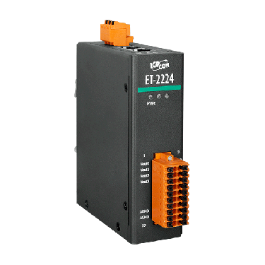 ET-2224 - Ethernet I/O Module with 4-ch Analog Outputs - ICPDAS