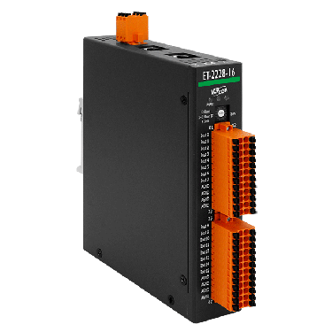 ET-2228-16 CR Ethernet I/O Module with 2-port Ethernet Switch, 16-ch AO (RoHS) - ICPDAS