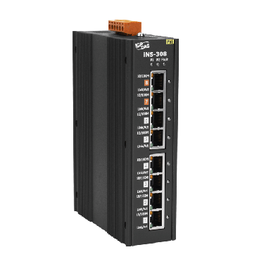 iNS-308 - 8-port 10/100 Mbps PoE(PSE) IoT Switch - ICPdas