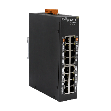 ICPDAS- iNS-316 - 16-port 10/100 Mbps PoE(PSE) IoT Switch