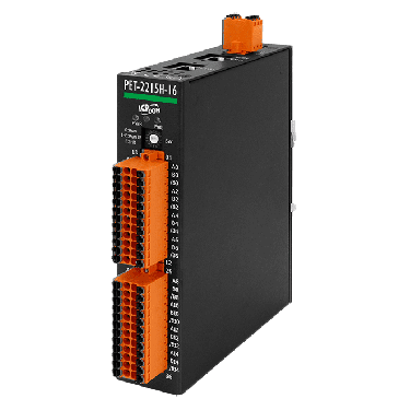 PET-2215H-16 CR - Ethernet I/O Module with 16-ch High Speed RTD Input - ICPDAS