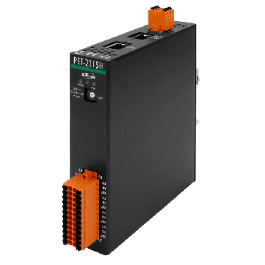 PET-2215H CR - PoE Ethernet I/O Module with 2-port Ethernet Switch, 8-ch High Speed RTD Input, 90 S/s (RoHS) ICPDAS