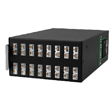 PET-2218HS-16 CR - PoE I/O Module with 2-port Ethernet Switch, 16-ch High Speed Thermocouple Input, Support Standard Thermocouple Connector , 100 S/s (RoHS) -ICPDAS