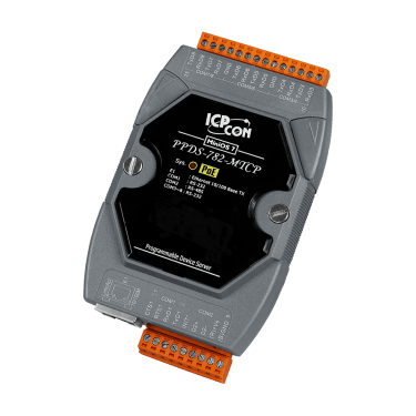 Programmable Device Server with PoE, Modbus Gateway, 7 RS-232 ports and 1 RS-485 port - PPDS-782-MTCP ICPDAS