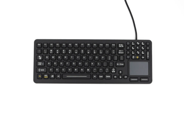 SK-97-TP-USB-BLK - Sealed Keyboard with Integrated Touchpad - iKey