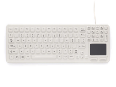 SK-97-TP - White Sealed Keyboard with Integrated Touchpad - iKey