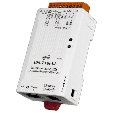 ICPDAS - Tiny Device Server with POE and 1x RS-232/422/485 - tDS-718-UL
