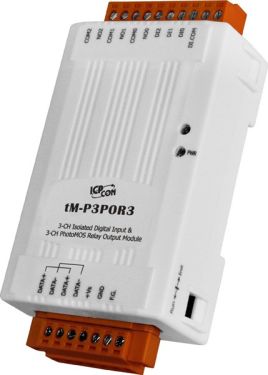 tM-P3POR3 - 3-channel Isolated Digital Input and 3-channel PhotoMOS Relay Output Module (RoHS)