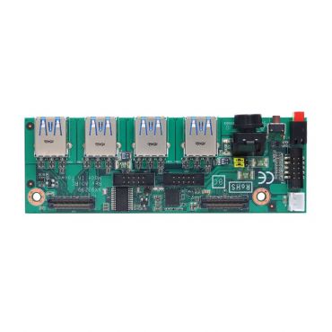 I/O board with two COM, four USB 3.0 and audio for PICO312, PICO313, PICO511, PICO512 - AX93A02