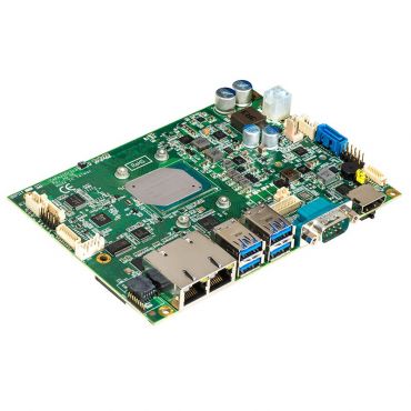 CAPA310HGGA-E3940-ZIO 3.5” embedded SBC with Intel® Atom® x5-E3940 processor (1.6 to 1.8 GHz, 2MB Cache, 9.5W), HDMI, LVDS, 2 GbE LANs, audio, ZIO and heatsink