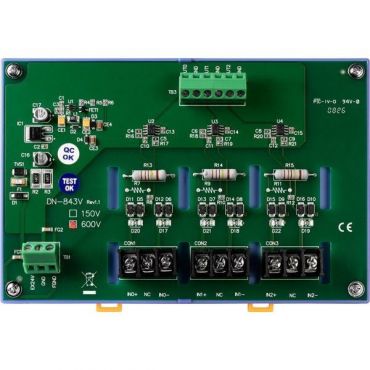 Non-isolation 3-channel Voltage Input Attenuator