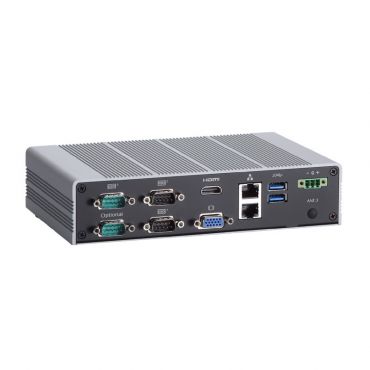 eBOX626-853-FL - Fanless Embedded System with Intel® Celeron® N3150 1.6GHz, VGA/HDMI, 4 COM, 2 GbE, 4 USB, 2 Mini PCIe and 9 ~34VDC Wide Range Input
