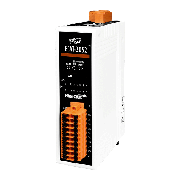 EtherCAT Slave I/O Module with Isolated 8-ch DO and 8-ch DI (RoHS) 