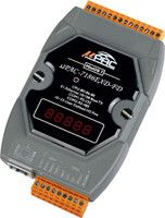 Palm-size μPAC with 7-segment LED Display (80MHz CPU, 10/100 Ethernet, 512K SRAM, 512K Flash and 64MB Flash Disk, RS-232 x1, RS-485 x1)
