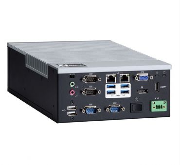 Fanless Embedded System with LGA1151 Socket 7th/6th Gen Intel® Core™ & Celeron® Processor, Intel® H110, 1 HDMI/DP/VGA, 4 USB 3.0, 4 COM, 1 PCIe Mini Card and 10 - 30 VDC