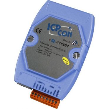 Modbus/TCP Embedded Controller (Ethernet enables Modbus commands to run over TCP/IP)