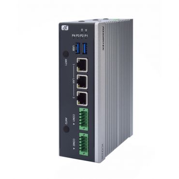 ICO330
DIN-Rail Fanless Embedded System with Intel Atom® x6212RE or x6414RE Processor, 3 2.5GbE LAN, Isolated COM, and Isolated DIO
