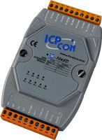 4-channel Isolated Digital Input and 5-channel Relay Output Module with 16-bit Counters and LED Display (Gray Cover)