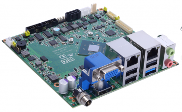 Intel® Atom™ Processor E3845/E3827 Nano-ITX SBC with LVDS/ VGA/HDMI, Dual LANs and Audio