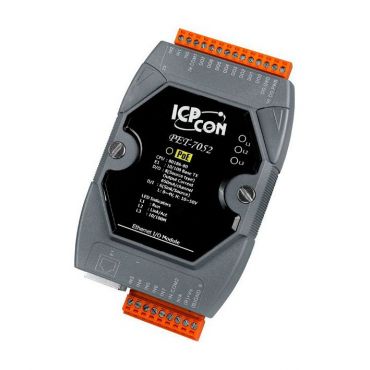 ICPDAS PET-7052 - 8-channel DI and 8-channel DO with 32-bit Counters PoE Module