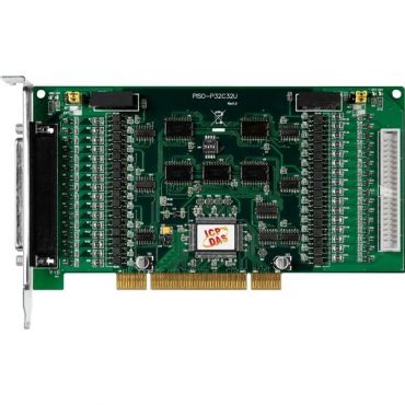 Universal PCI, 32-channel Optically Isolated Digital Input and 32-channel Optically Isolated Digital Open-collector output Board Current Sinking)