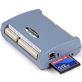 8-channel thermocouple input temperature logger (CompactFlash) with high/low alarms, 8 digital I/O lines