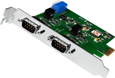 PCI Express Bus, Serial Communication Board with 2 Isolated RS-422/485 ports