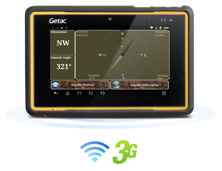 Getac Z710-EX Wireless LAN, Bluetooth 3G GPS