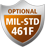 Mil-STD 461F Compliance optie