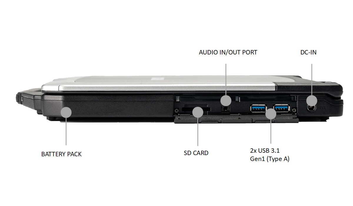 Durabook S15AB G2 Right