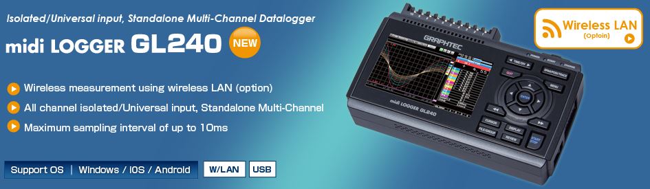 Graphtec GL240 Datalogger